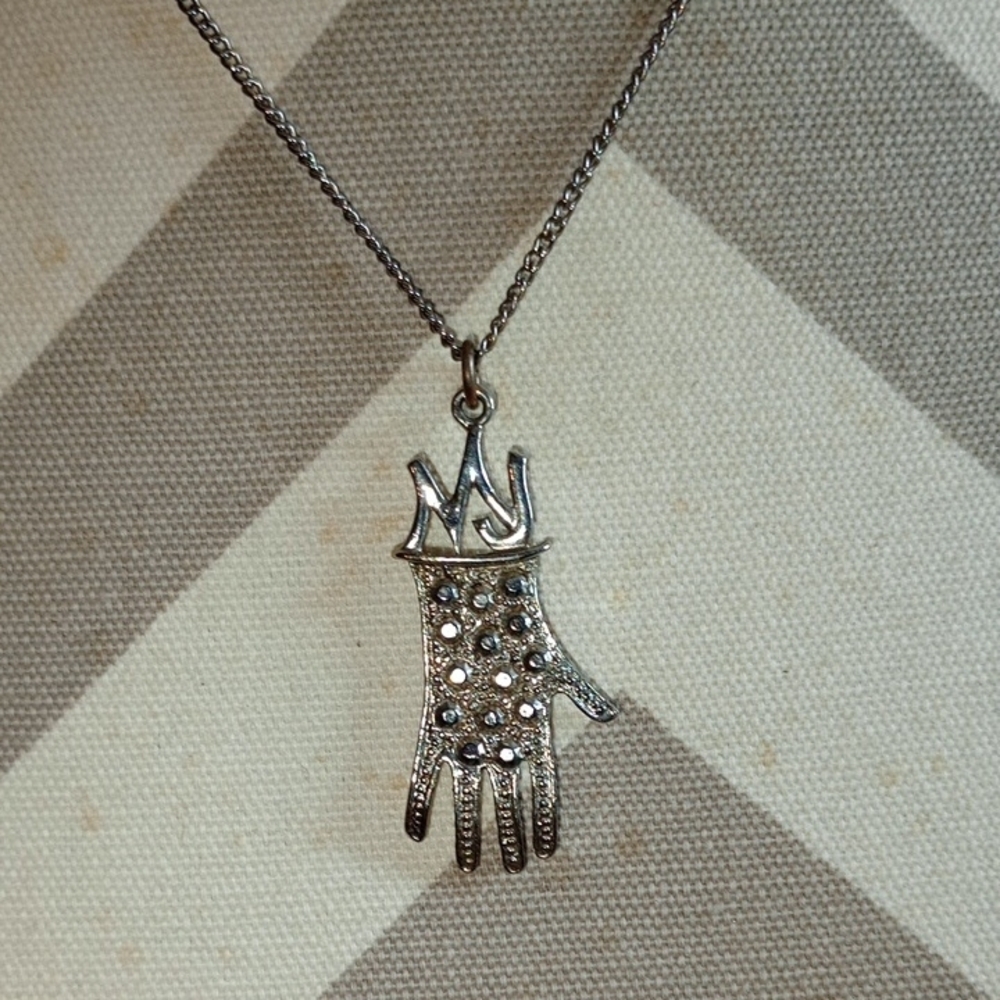 Silver Hand Pendant Necklace